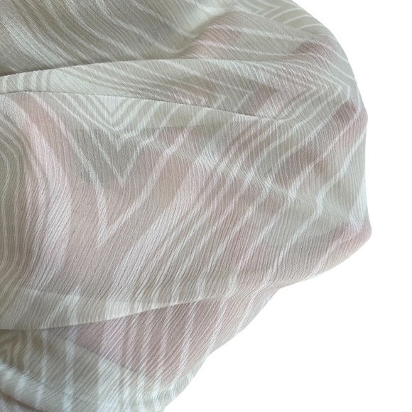 The Limited Sheer Swirl Neutral Office Blouse - Picture 7 of 9